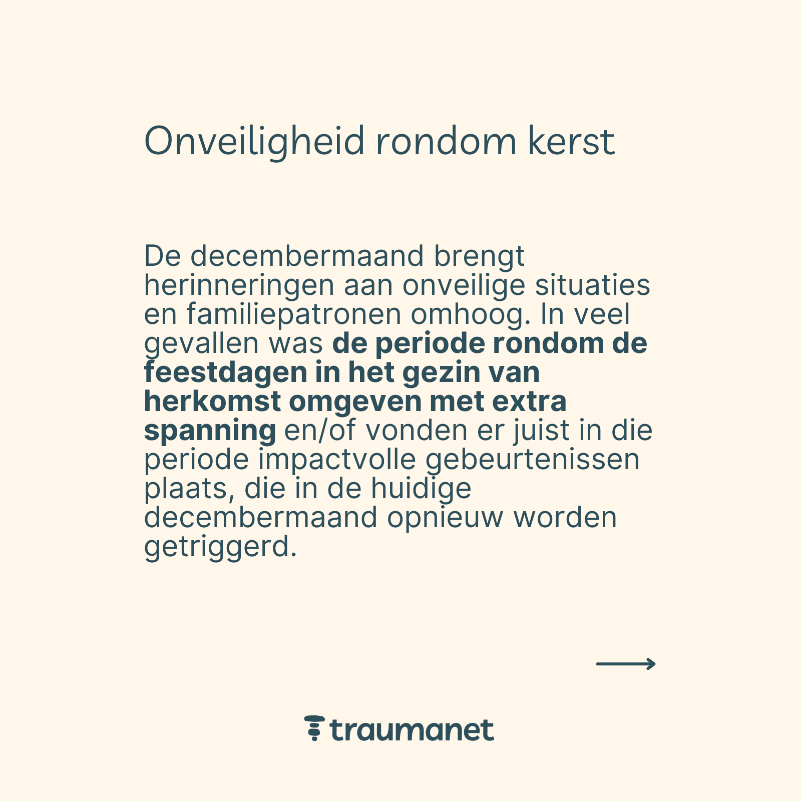 Panelonderzoek feestdagen trauma