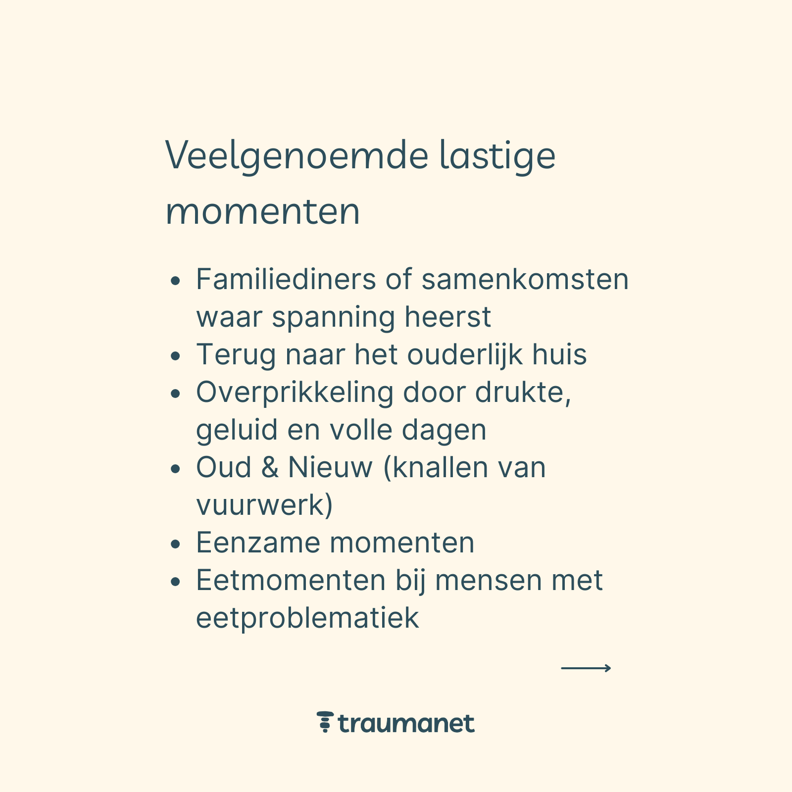 Panelonderzoek feestdagen trauma